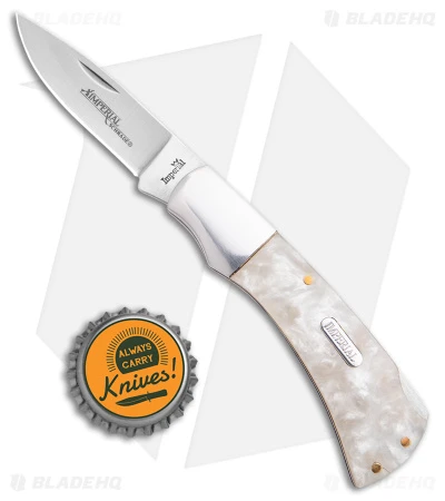 Imperial Schrade Lockback Knife Cracked Ice (2.5" Satin) 6 Imperial Schrade Lockback Knife Cracked Ice (2.5" Satin) - Image 4