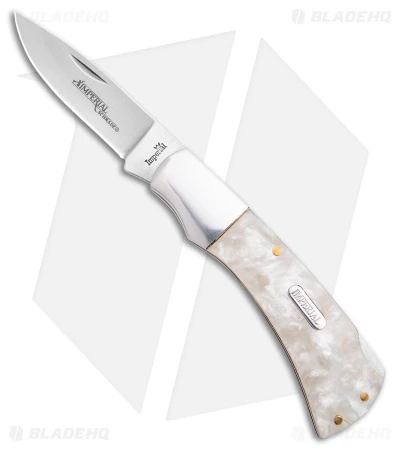 Imperial Schrade Lockback Knife Cracked Ice (2.5" Satin) 3 Imperial Schrade Lockback Knife Cracked Ice (2.5" Satin)