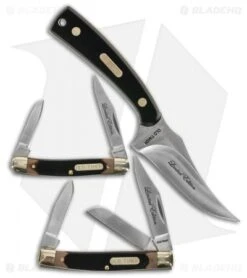 Old Timer Limited Edition 3-Piece Gift Set Fixed/Folders Black W/ Tin