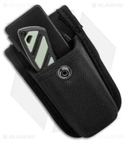 Old Timer Replaceable Blade Knife Black/Green Rubber FRN (2.75" Satin) -Schrade Old Timer Replaceable Blade Rubber Handle Sheath