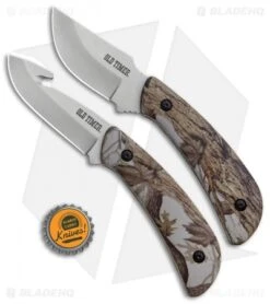 Schrade Old Timer Snowblind Camo Fixed Blade Hunting Knife Combo Set (2 Piece) -Schrade Old Timer Snowblind Camo 2 Piece Set 1085928 BHQ 87011 jr bottlecap