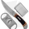 Old Timer Fixed Blade Knife With Lighter & Cigar Cutter -Schrade Old timer Folder w Lighter Cigar Cutter BHQ 123466 td