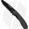 Schrade Folding Knife Black Aluminum (2.875" Black) SCH106ALBK -Schrade Schrade Black Alum Black SCH106ALBK BP 21805 jr