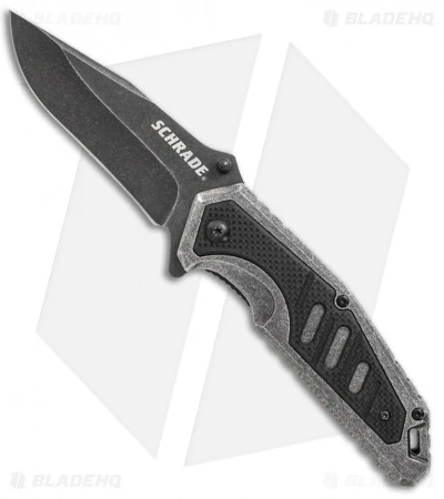 Schrade Blackwash Liner Lock Knife (3.25" Black SW) SCH507 3 Schrade Blackwash Liner Lock Knife (3.25" Black SW) SCH507