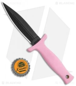 Schrade Compact Boot Knife S/E Fixed Blade Pink (3.5" Black) SCHF19PF -Schrade Schrade Compact Boot SE Pink Black SCHF19PF BHQ 21987 jr bottlecap