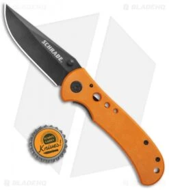 Schrade SCH1110 Liner Lock Folding Knife Orange (3.2" Black) 9 Schrade SCH1110 Liner Lock Folding Knife Orange (3.2" Black) -Schrade Schrade Folder Orange Black BHQ 77365 jr bottlecap
