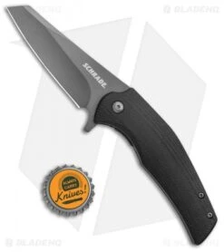 Schrade Torsion Liner Lock Knife Black G-10 (3.5" Black) 9 Schrade Torsion Liner Lock Knife Black G-10 (3.5" Black) -Schrade Schrade G 10 UG Sheepsfoot Folding 1136037 BHQ 125133 jr bottlecap