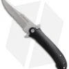Schrade Liner Lock Knife Black Al (3.5" Bead Blast Serr) SCH223S -Schrade Schrade LL Black Alum BB Serr SCH223S BHQ 61936 jr