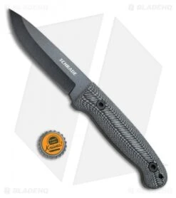Schrade Large Frontier Fixed Blade W/ Ferro Rod (4.3" Black SW) SCHF56LM -Schrade Schrade Large Frontier Ferro Rod Micarta Black SW SCHF56LM BHQ 67478 jr bottlecap