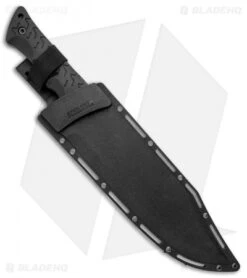 Schrade Leroy Bowie Fixed Blade Knife Black TPE (10.25" Gray) SCHF45 -Schrade Schrade Leroy Bowie Black TPE Gray SCHF45 BHQ 36734 jr sheath