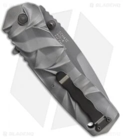 Schrade MAGIC Dual Action Spring Assisted Knife Gray (3.375" Gray Serr) SCHA12S 6 Schrade MAGIC Dual Action Spring Assisted Knife Gray (3.375" Gray Serr) SCHA12S -Schrade Schrade MAGIC Dual Action SA Gray Gray Serr SCHA12S jr side