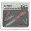 Schrade Old Timer Limited Edition 3-Piece Knife Gift Set 1135031 -Schrade Schrade OT 3 Piece Damascus Style Steel BHQ 117104 jr