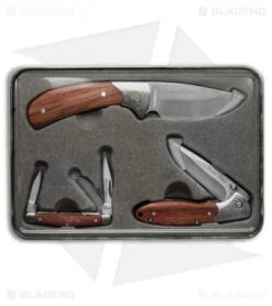 Schrade Old Timer Rosewood Geo 3-Piece Knife Set 1130065
