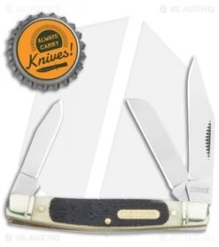 Schrade Middleman Traditional Pocket Knife 3.25" Brown Sawcut Bone SCH34OTB -Schrade Schrade Old Timer Middleman Traditional Brown Sawcut Bone SCH34OTB BHQ 61949 jr bottlecap