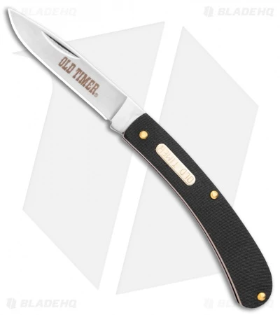 Schrade Old Timer OT Bowie Knife & Folder Black Polymer (10" Satin) 1158653 4 Schrade Old Timer OT Bowie Knife & Folder Black Polymer (10" Satin) 1158653 - Image 2