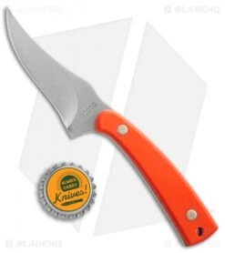 Schrade Old Timer Sharpfinger Fixed Blade Hunting Knife Orange (3.25" Satin) -Schrade Schrade Old Timer Sharpfinger orange satin BHQ 62079 er size