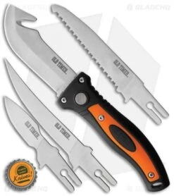 Schrade Old Timer Interchangeable Switch-It Knife Black/Orange Polymer 1129767 -Schrade Schrade Old Timer Switch It Orange BHQ 116628 jr bottlecap