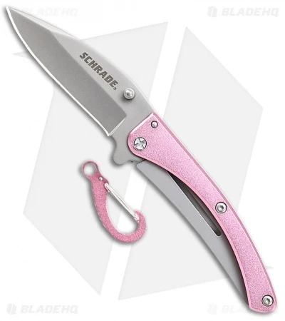 Schrade Pocket Protector Frame Lock Knife Pink (2.5" Bead Blast) 3 Schrade Pocket Protector Frame Lock Knife Pink (2.5" Bead Blast)