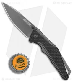 Schrade SCH706 Liner Lock Knife Aluminum/Carbon Fiber (2.75 Gray) 1084291 -Schrade Schrade SCH706 Aluminum CF gray BHQ 81278 er bottlecap