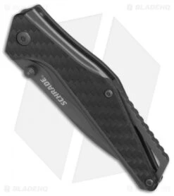 Schrade SCH706 Liner Lock Knife Aluminum/Carbon Fiber (2.75 Gray) 1084291 -Schrade Schrade SCH706 Aluminum CF gray BHQ 81278 er spine