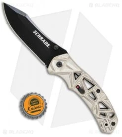Schrade Shizzle MAGIC Spring Assisted Knife Champagne (3.375" Black) 9 Schrade Shizzle MAGIC Spring Assisted Knife Champagne (3.375" Black) -Schrade Schrade Shizzle MAGIC SA Champagne Black SCHA11C BHQ 61993 jr bottlecap