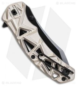 Schrade Shizzle MAGIC Spring Assisted Knife Champagne (3.375" Black Serr) 8 Schrade Shizzle MAGIC Spring Assisted Knife Champagne (3.375" Black Serr) -Schrade Schrade Shizzle MAGIC SA Champagne Black Serr SCHA11CS BHQ 61994 jr side