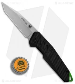 Schrade Tanto Liner Lock Knife Black Rubber (3" Bead Blast) 1084293 -Schrade Schrade Tanto Black Rubber BB BHQ 81958 er bottlecap