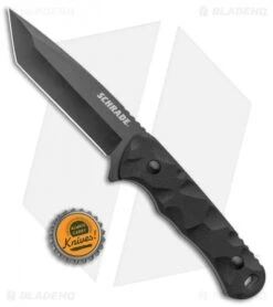 Schrade Regime Tanto Fixed Blade Knife Black G-10 (4" Black AUS-8) -Schrade Schrade Tanto Fixed AUS 8 Steel Balck G 10 Black BHQ 125128 jr bottlecap