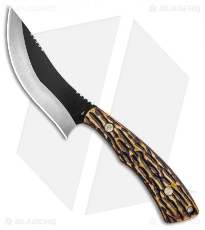 Schrade Uncle Henry 2pc. Modified Drop Point Fixed Blade/Folder Combo 4 Schrade Uncle Henry 2pc. Modified Drop Point Fixed Blade/Folder Combo - Image 2