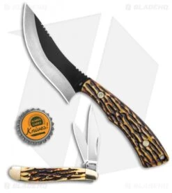 Schrade Uncle Henry 2pc. Modified Drop Point Fixed Blade/Folder Combo 17 Schrade Uncle Henry 2pc. Modified Drop Point Fixed Blade/Folder Combo -Schrade Schrade Uncle Henry 2pc Fixed Modified Drop Point W Folder Combo 1157960 BHQ 122422 td size