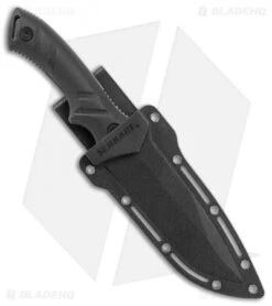Schrade -Schrade Schrade full tang black TPE gray serr SCHF31S BHQ 62023 er sheath