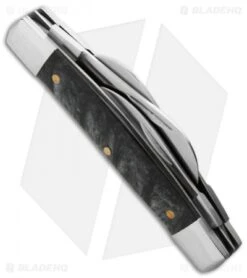 Schrade Imperial Congress Knife 3.625" Black Swirl Acrylic IMP17CON -Schrade Schrade imperial imp17con side