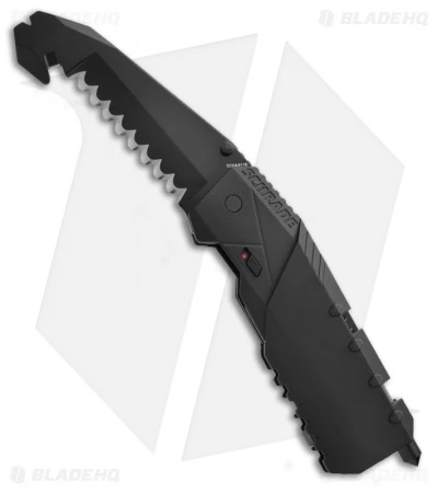 Schrade Rescue Tool SCHA911B Spring Assisted Knife (3.75" Black Serr) 3 Schrade Rescue Tool SCHA911B Spring Assisted Knife (3.75" Black Serr)