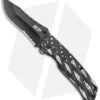 M&P American Patriot Folder Knife Black US Flag/Barbed Wire (3.25" Black Serr) -Schrade Smith and Wesson MP American Patriot Folder in Tin BHQ 123480 jr