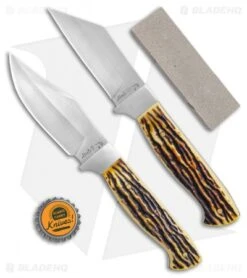 Uncle Henry 2 Piece Fixed Blade Knife Gift Set W/ Sharpening Stone 15 Uncle Henry 2 Piece Fixed Blade Knife Gift Set W/ Sharpening Stone -Schrade Uncle Henry 2pc Fixed Blade w Sharpening Stone Gift Set BHQ 123476 td size