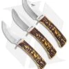 Uncle Henry 3 Piece Elk Fixed Blade Knife Set -Schrade Uncle Henry 3pc Fixed Elk Gift Set BHQ 123478 td