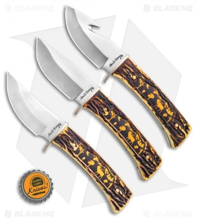 Uncle Henry 3 Piece Elk Fixed Blade Knife Set 9 Uncle Henry 3 Piece Elk Fixed Blade Knife Set - Image 7