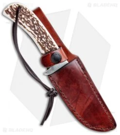 Uncle Henry Next Gen Fixed Blade Knife (3.75" Satin) 1100034 -Schrade Uncle Henry Next Gen Stag Satin 1100034 BHQ 93623 jr sheath