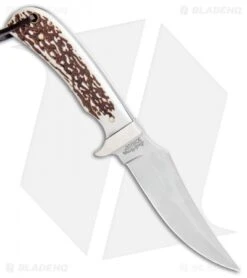 Uncle Henry Next Gen Fixed Blade Knife (3.75" Satin) 1100034 -Schrade Uncle Henry Next Gen Stag Satin 1100034 BHQ 93623 jr spine