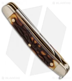 Schrade Uncle Henry Gambler Knife 2.75" Staglon 707UH -Schrade schrade 707uh uncle henry gambler folder side