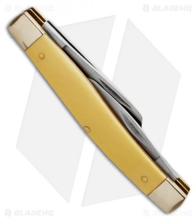 Old Timer Senior Three Blade Knife 3.75" Yellow Synthetic 8OTY 4 Old Timer Senior Three Blade Knife 3.75" Yellow Synthetic 8OTY - Image 2