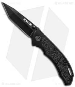 Schrade Tactical Tanto Liner Lock Knife (3.1" Black) SCH201T