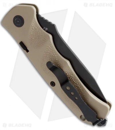 Schrade Extreme Survival Tanto Automatic Knife Tan (3.25" Black Serr) SC60BRTS 4 Schrade Extreme Survival Tanto Automatic Knife Tan (3.25" Black Serr) SC60BRTS - Image 2