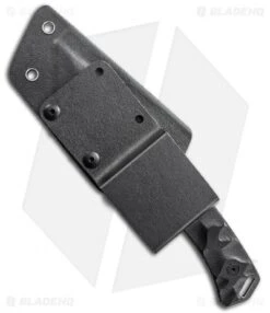 Schrade SCHF14 Modified Drop Point Fixed Blade Knife (3.4" Black SW) -Schrade schrade fixed schf15 sheath back