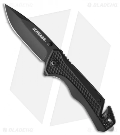 Schrade Hero Liner Lock Knife Black Aluminum (3.25" Black) SCH1084287 3 Schrade Hero Liner Lock Knife Black Aluminum (3.25" Black) SCH1084287