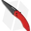 Schrade Landshark Spring Assisted Knife Red Aluminum (3" Black) SCHA9R -Schrade schrade landshark sa red alum black GX 31175 jr