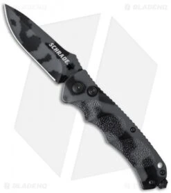 Schrade Extreme Survival Drop Point Automatic (3.25" Urban Camo) SC60C