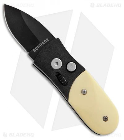 Schrade Scaly California Issue Automatic Knife Yellow (1.75" Black) SCAL-BY 3 Schrade Scaly California Issue Automatic Knife Yellow (1.75" Black) SCAL-BY