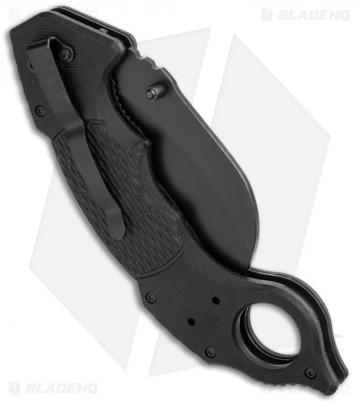 Schrade Folding Knife Karambit Black G-10 (3" Black) 4 Schrade Folding Knife Karambit Black G-10 (3" Black) - Image 2
