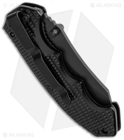 Schrade Liner Lock Knife Black (3" Black) SCH211 4 Schrade Liner Lock Knife Black (3" Black) SCH211 - Image 2